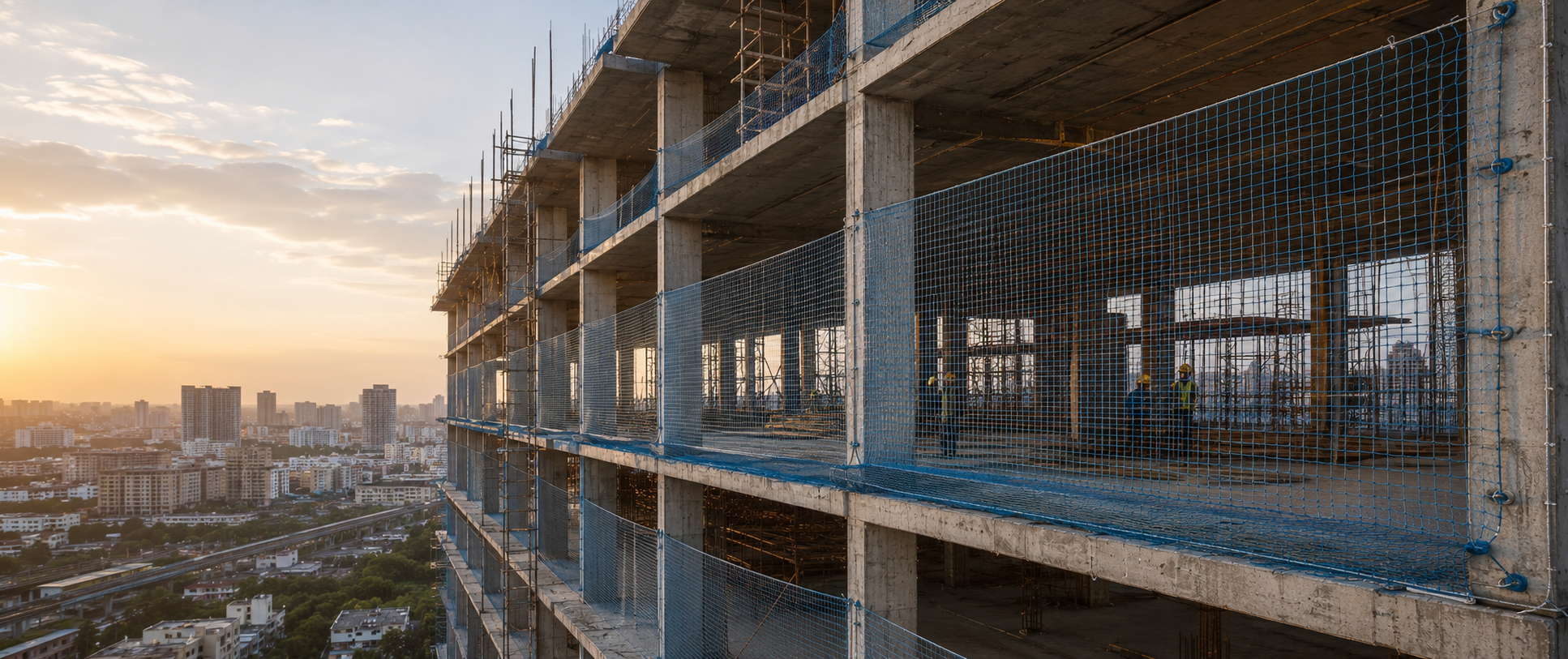 Structural Architecture — Heavy-Duty Debris & Fall Containment (Desktop View)